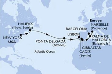 Z New Yorku cez Kanadu do srdca Stredomoria na MSC Meraviglia