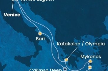 Cez Jadran do Grécka na Costa Deliziosa