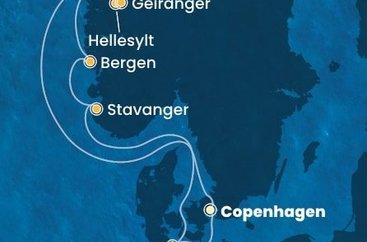 Za nórskymi fjordmi na Costa Diadema