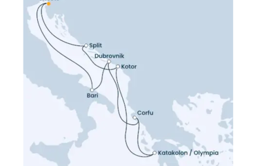 Za poznaním východných brehov Jadranského mora na Costa Deliziosa