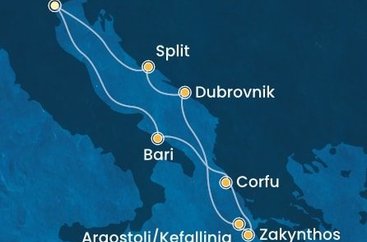 Cez Jadran do Grécka na Costa Deliziosa
