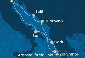 Cez Jadran do Grécka na Costa Deliziosa