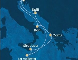 Po Jadranskom mori na Maltu a späť na Costa Deliziosa