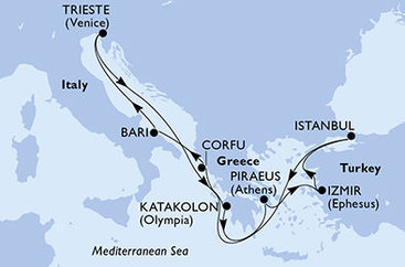 Po Jadranskom mori do Istanbulu na MSC Fantasia