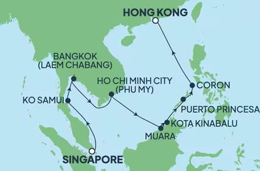 Poklady na juhovýchodnej Ázie na Norwegian Jade