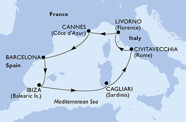 Perly Stredomoria na MSC Fantasia